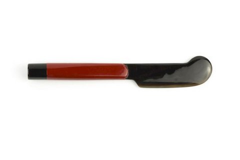 Butter knife with red lacquered handle