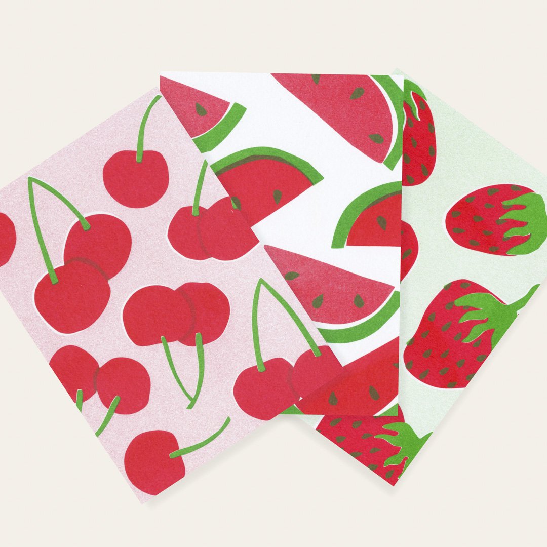 Risography Postcard - Wiśnie - Din A6