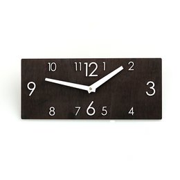 Houten Wandklok Zwart (2 Maten)