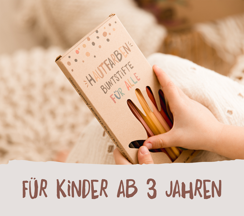 12 Hautfarben-Buntstifte