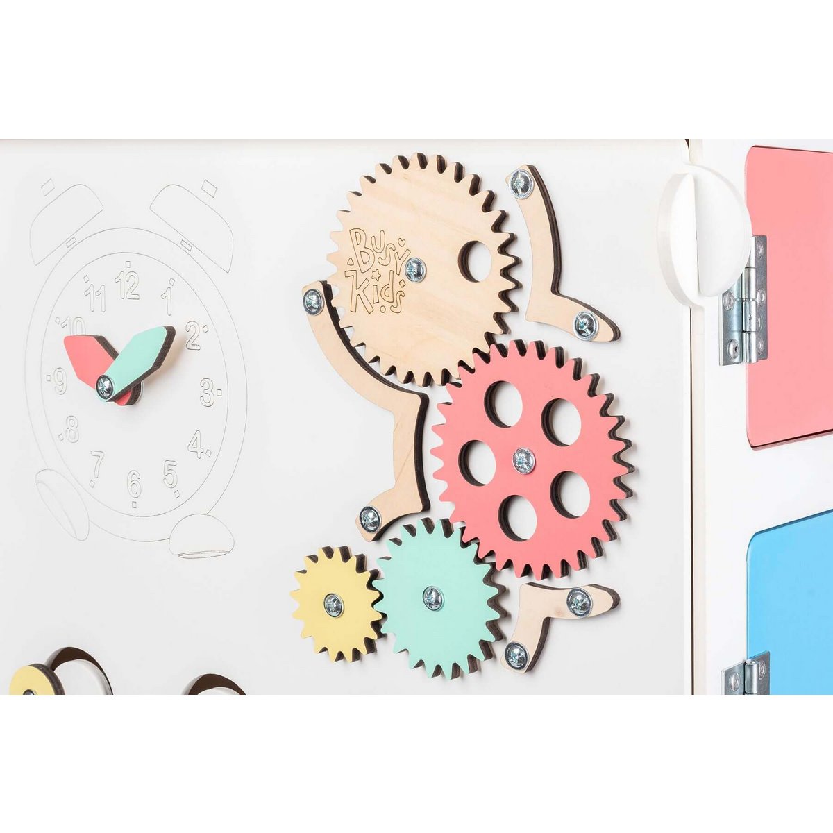 Casita de juegos sensorial BusyBoard - Blanco