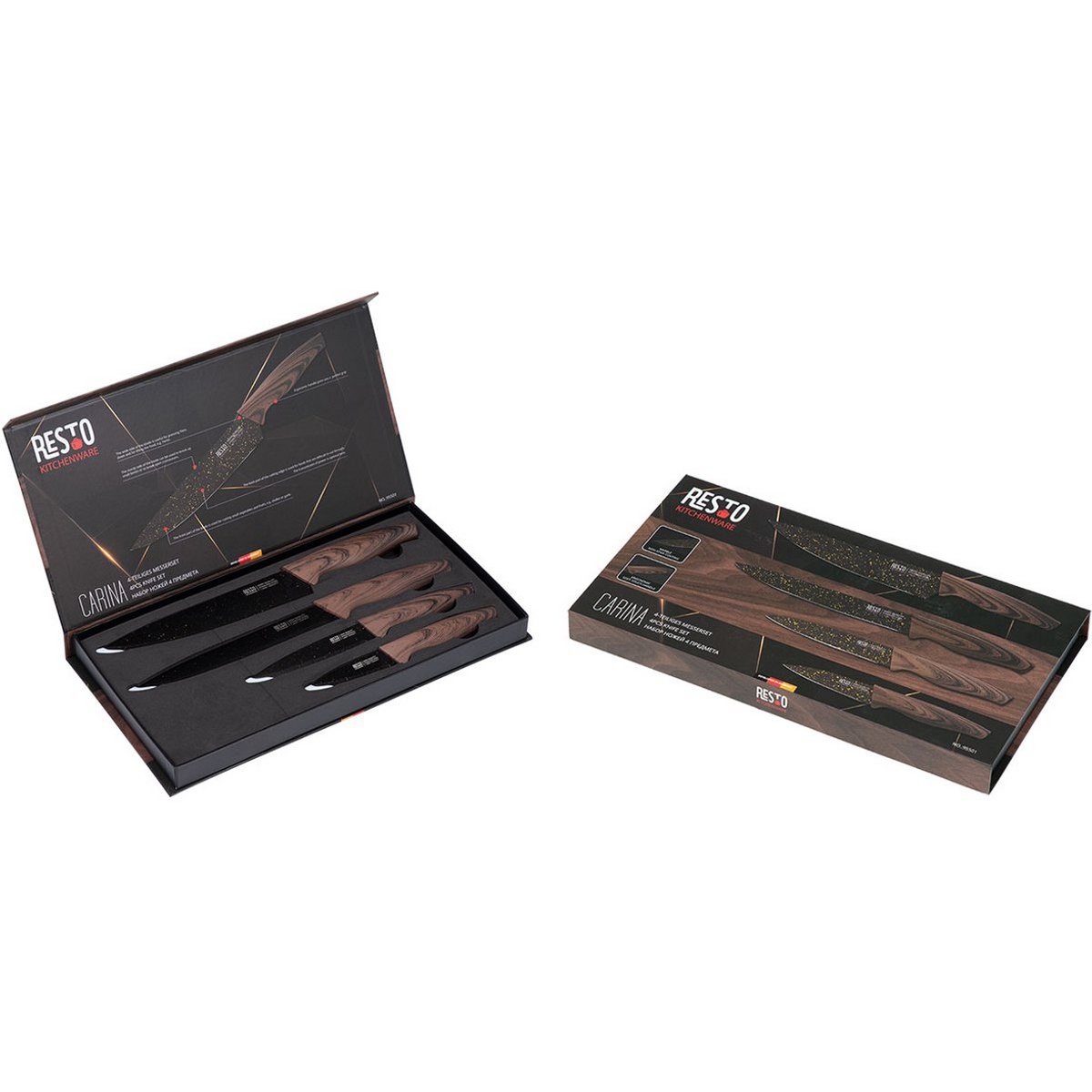 RESTO 95501 Carina Luxus-Messerset – 4-teilig – in Geschenkverpackung