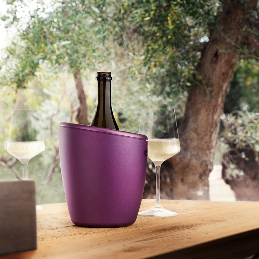 DEMI METAL – Wein- und Champagnerkühler mit Gelbeutel-Set
