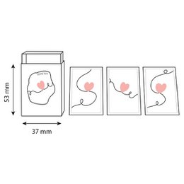 DIY Mini Art – Love Pink (4 pcs)