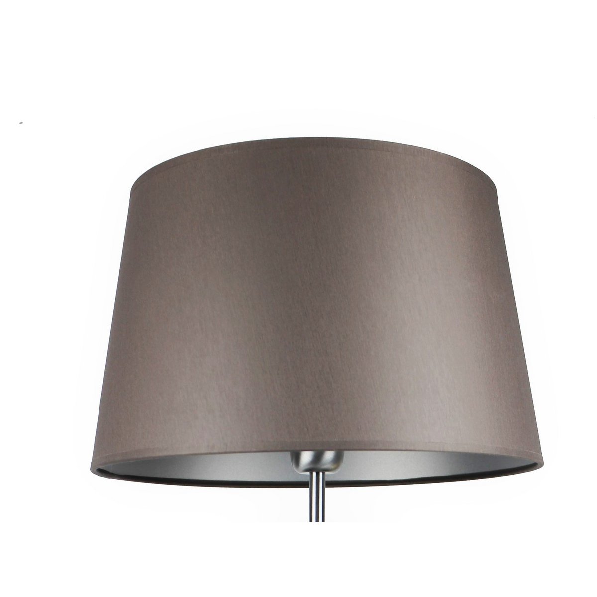 Lampenschirm Stoff dunkelgrau/ innen silber 33/27/20 cm
