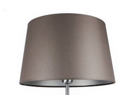 Lampenschirm Stoff dunkelgrau/ innen silber 33/27/20 cm