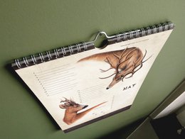 Hirsch-Geburtstagskalender, ewiger Kalender, umweltfreundlich