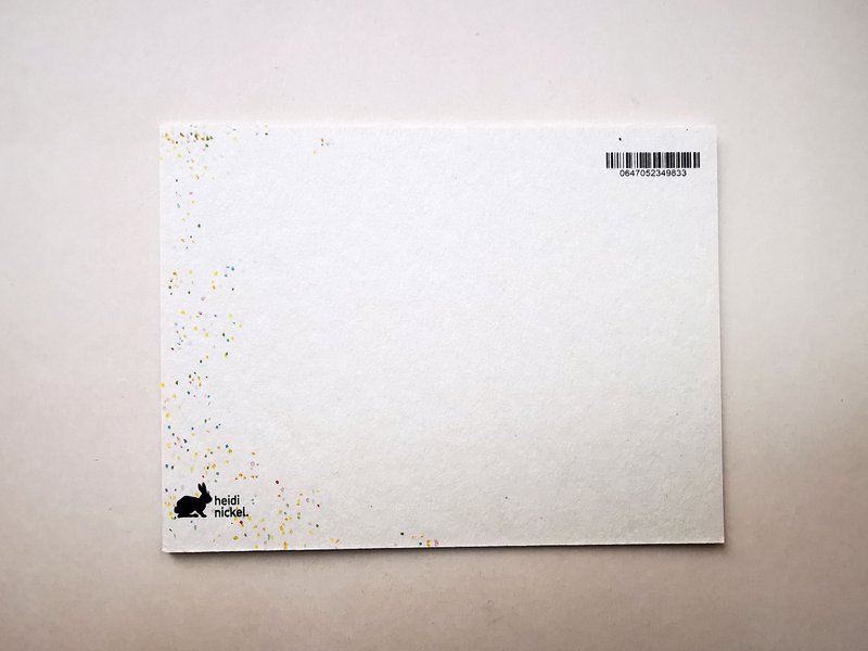Postcard frog - confetti for you