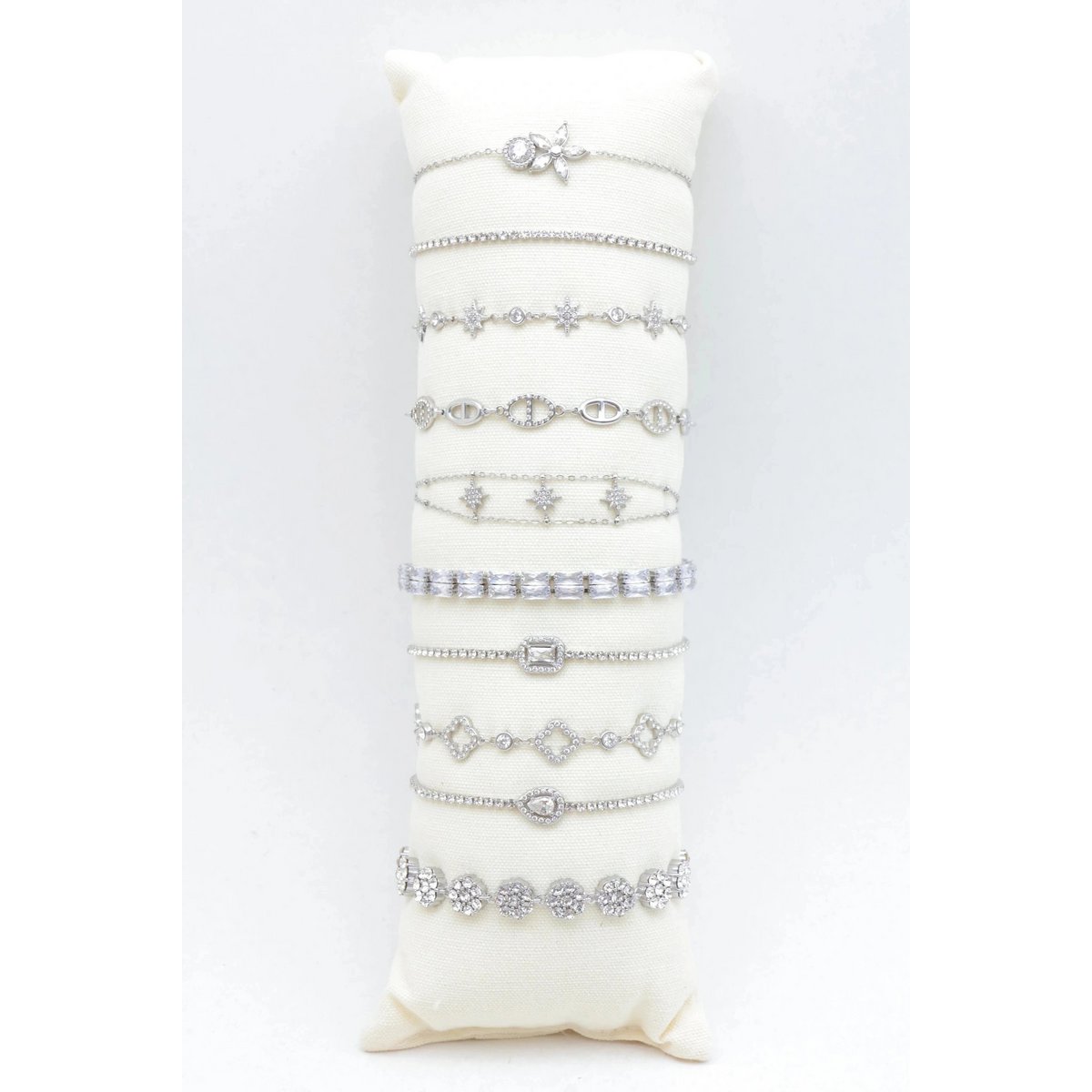Lot de 8 bracelets chaîne à motifs délicats