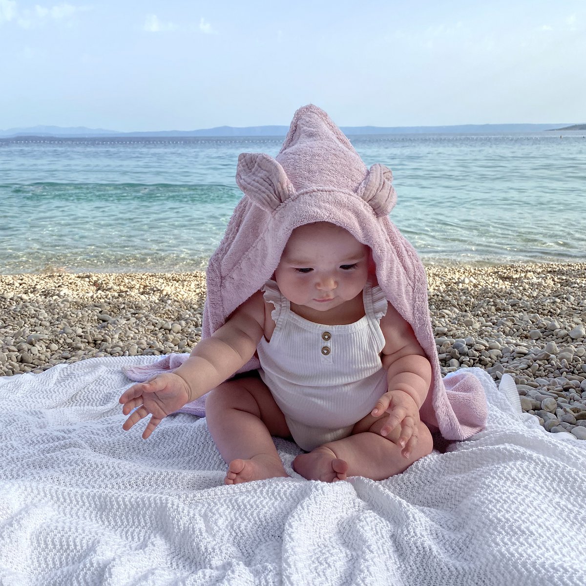 Bamboe handdoek Bunny - beige