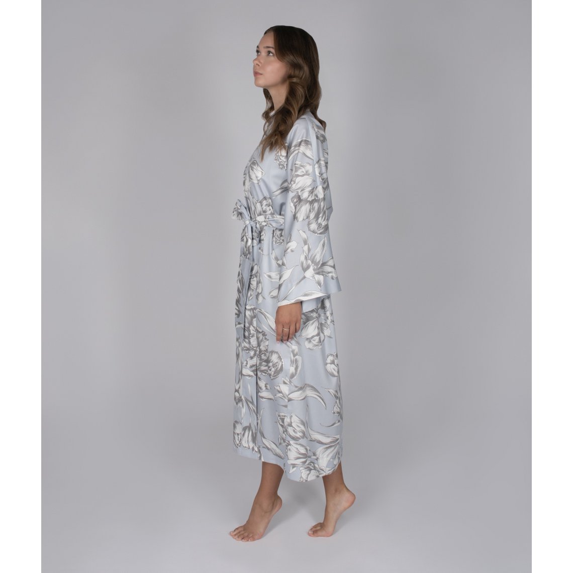 Badjas Kimono Bewolkte Tulpen