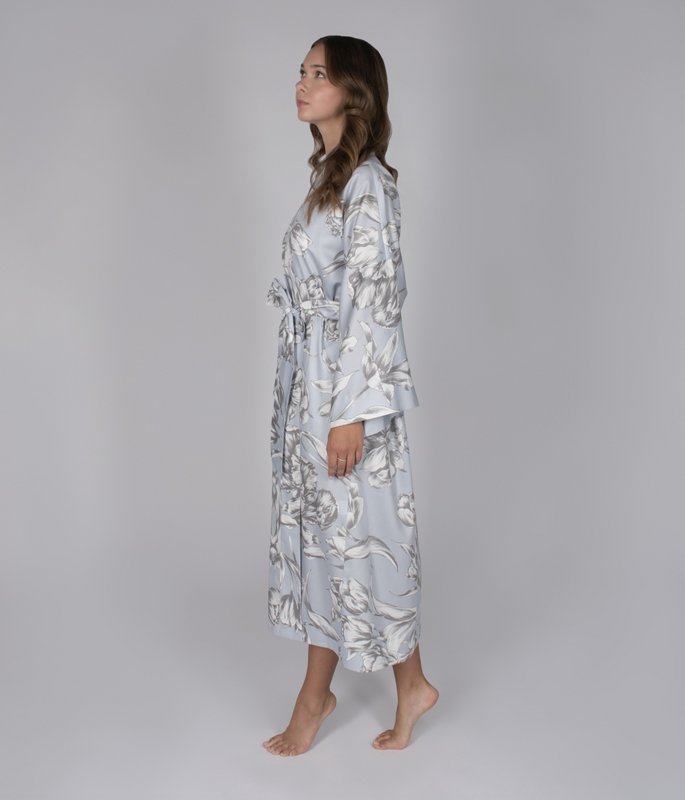 Badjas Kimono Bewolkte Tulpen