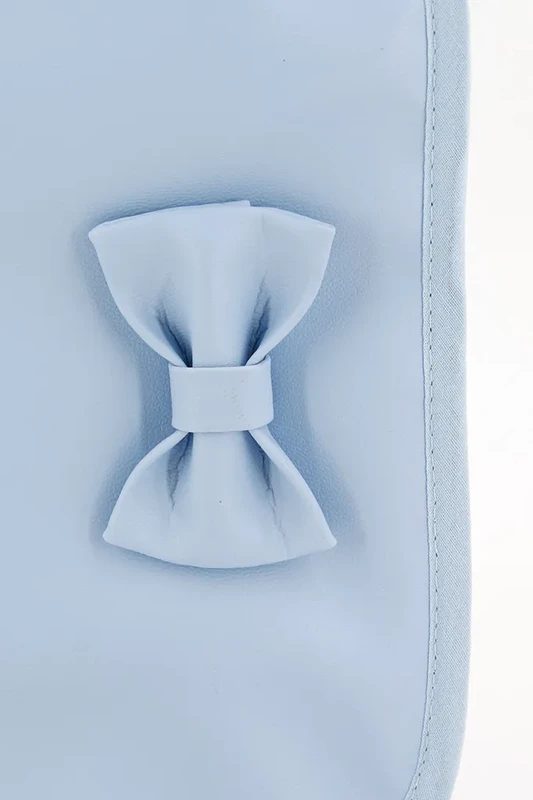 Porte-documents en similicuir pour bébé avec nœud