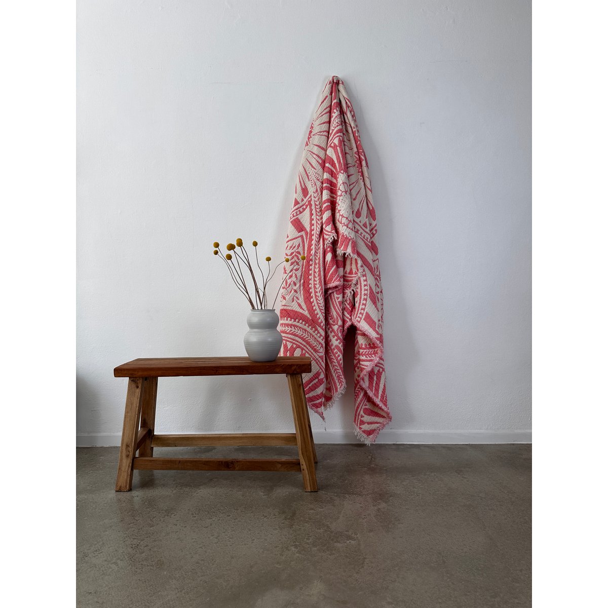 CALMA muslin blanket - coral - 2.20 x 2.30 m