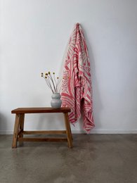 CALMA muslin blanket - coral - 2.20 x 2.30 m