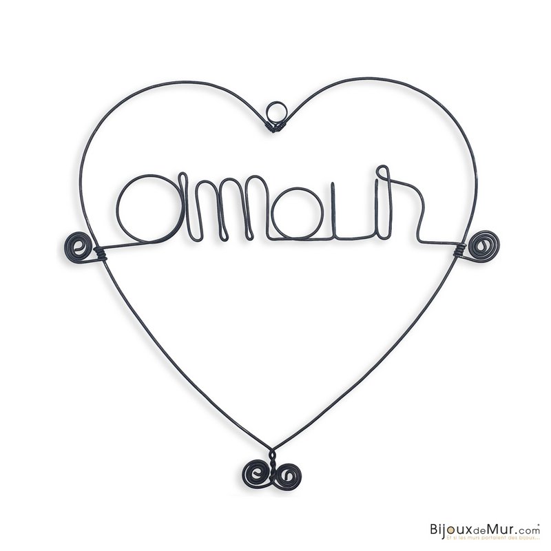 Heart frame "Love" Valentine's Day - to pin - Wall jewelry