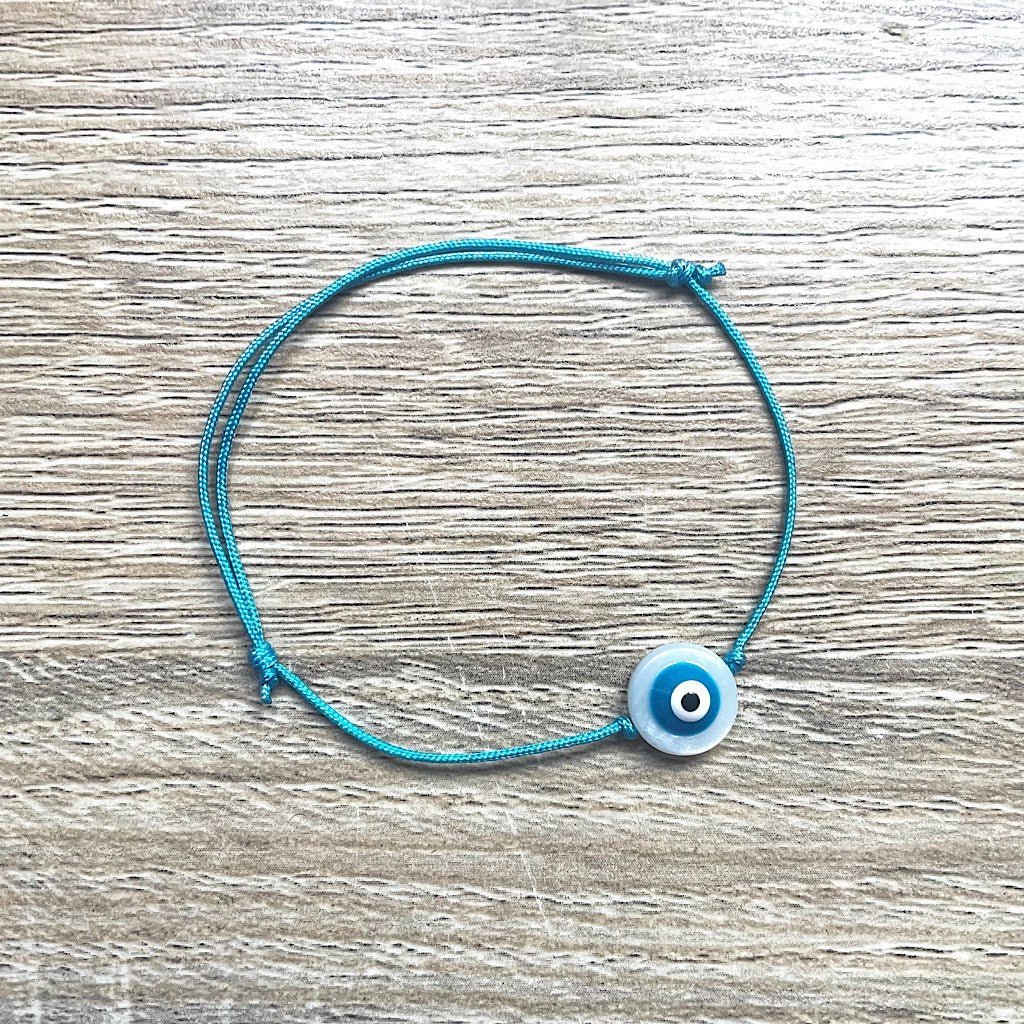 Pulsera de cordón deslizante Lucky Blue Eye