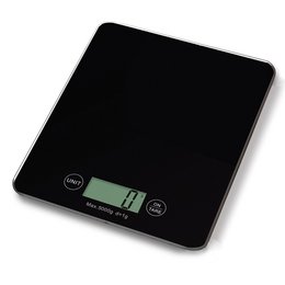 Báscula de cocina negra
