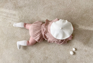 Annie & Charles® collared bloomer set made from organic cotton