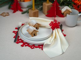 Weihnachtsserviettenringe SCHNEEFLOCKE