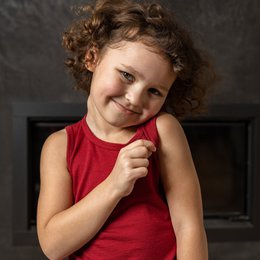 Enfants sans manches 160 g/m² Cerise royale