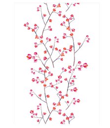 Kitchen Towel Branches White