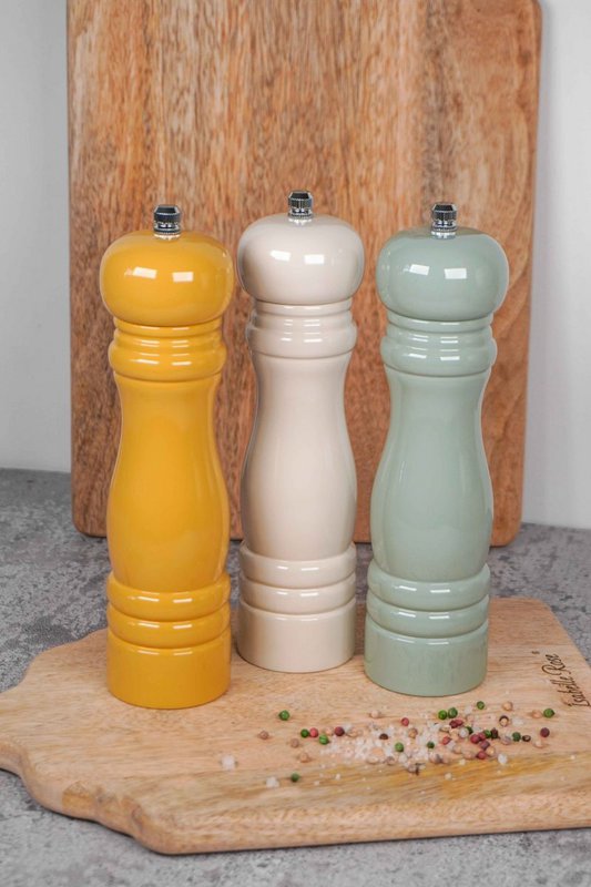 Salt & pepper grinder 21,5 cm in mustard color Isabelle Rose