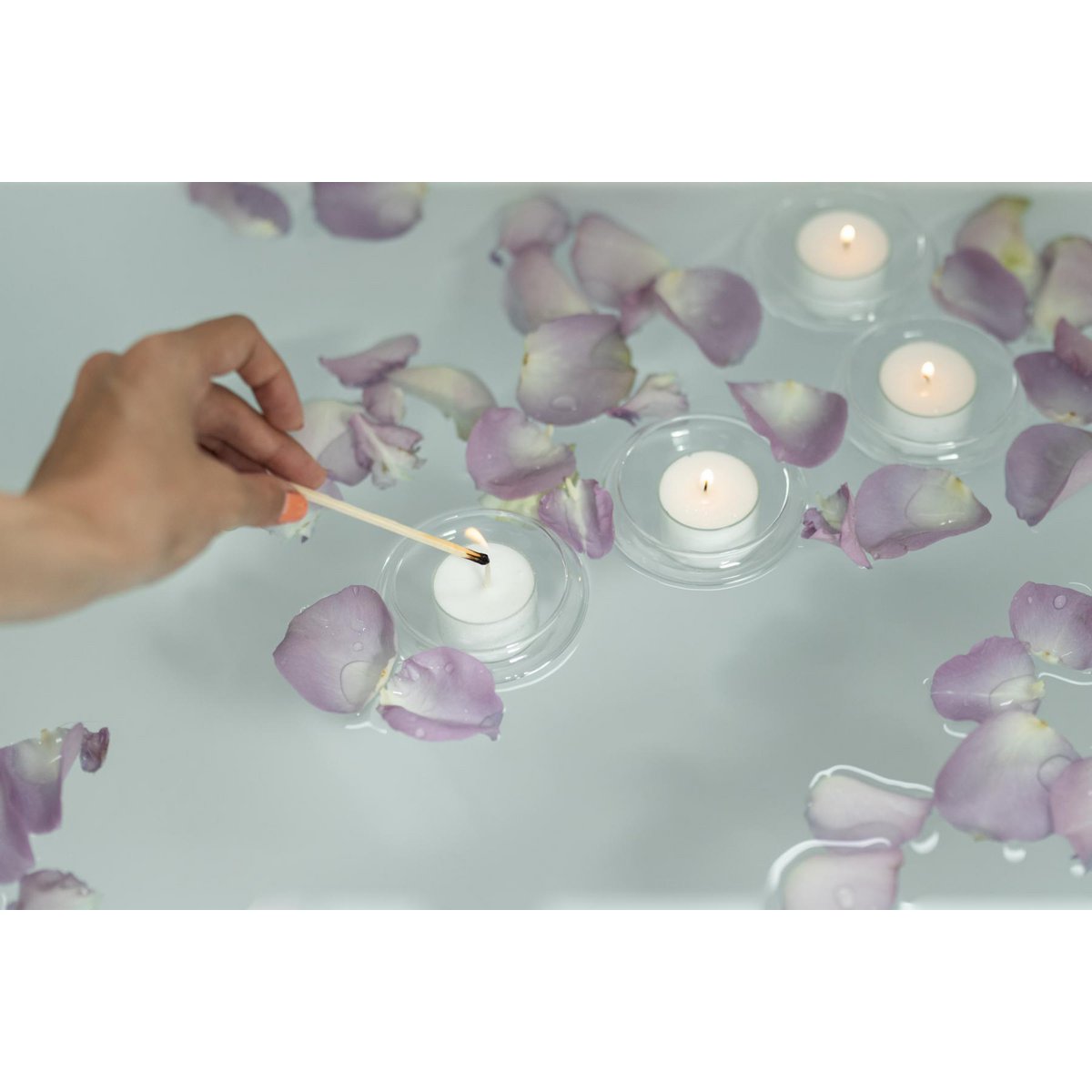 EDZARD 50 sztuk WENZEL Nightlights świeczki tea light, biała, przezroczysta osłona, czas palenia ok. 8 h