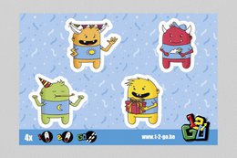 Imprezowe zwierzęta - naklejki na buty