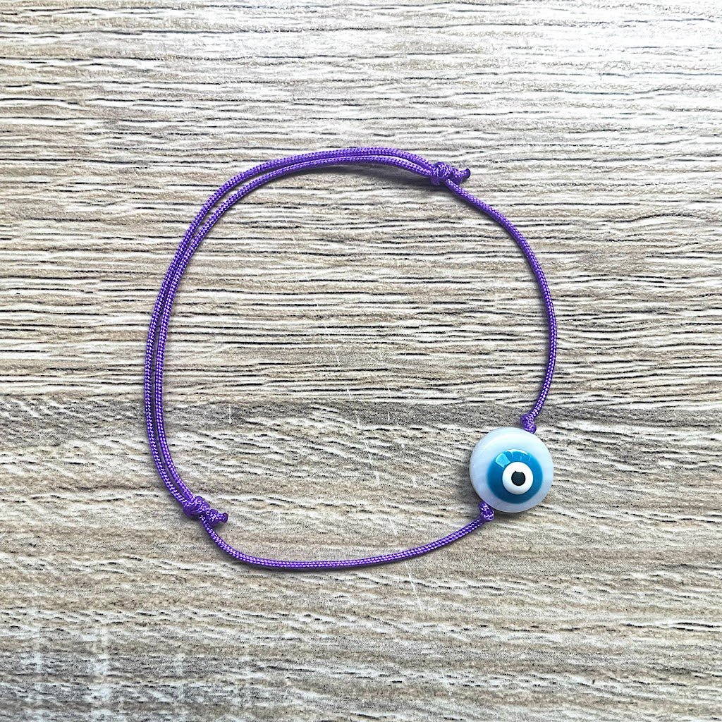 Pulsera de cordón deslizante Lucky Blue Eye