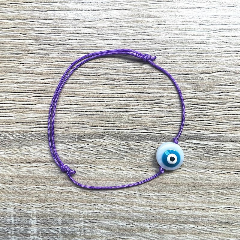 Bransoletka ze sznurka Lucky Blue Eye