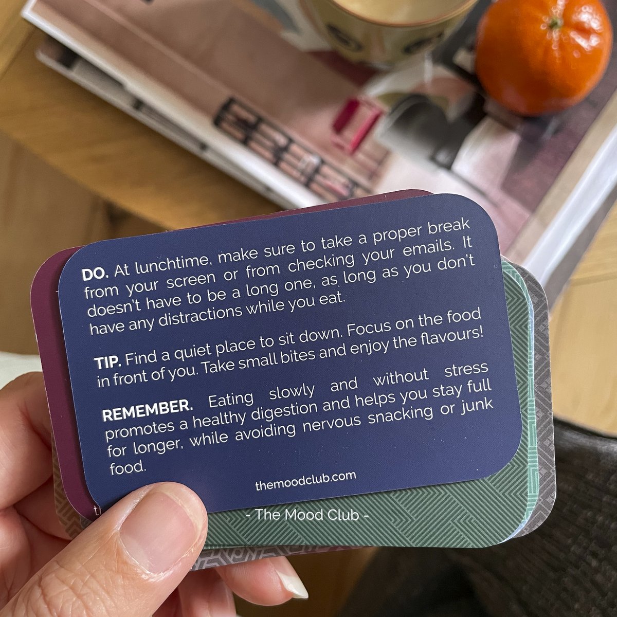Mood Cards per il lavoro - regalo aziendale / cura di sé, consapevolezza e benessere