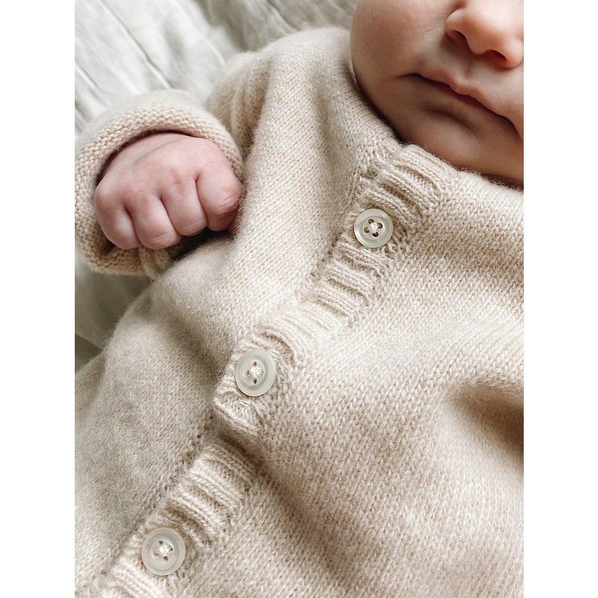 Gebreid vest - Karamel