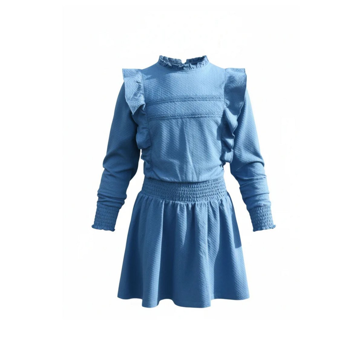 Funkle Girls Sporty Dress Royal Blue – With Ruffles and Flounces