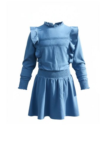 Funkle Girls Sportief Jurkje Royal Blue – Met Ruches & Volants
