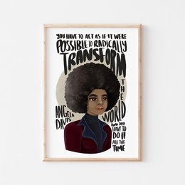Angela Davis - Cotizaciones Lámina (A4)
