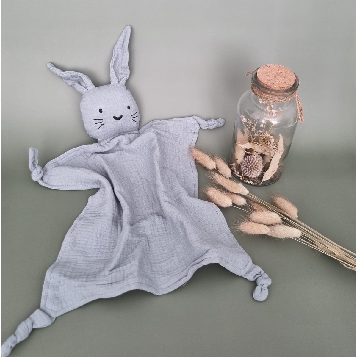 Hydrophilic cuddly toy Rabbit - Gray Blue