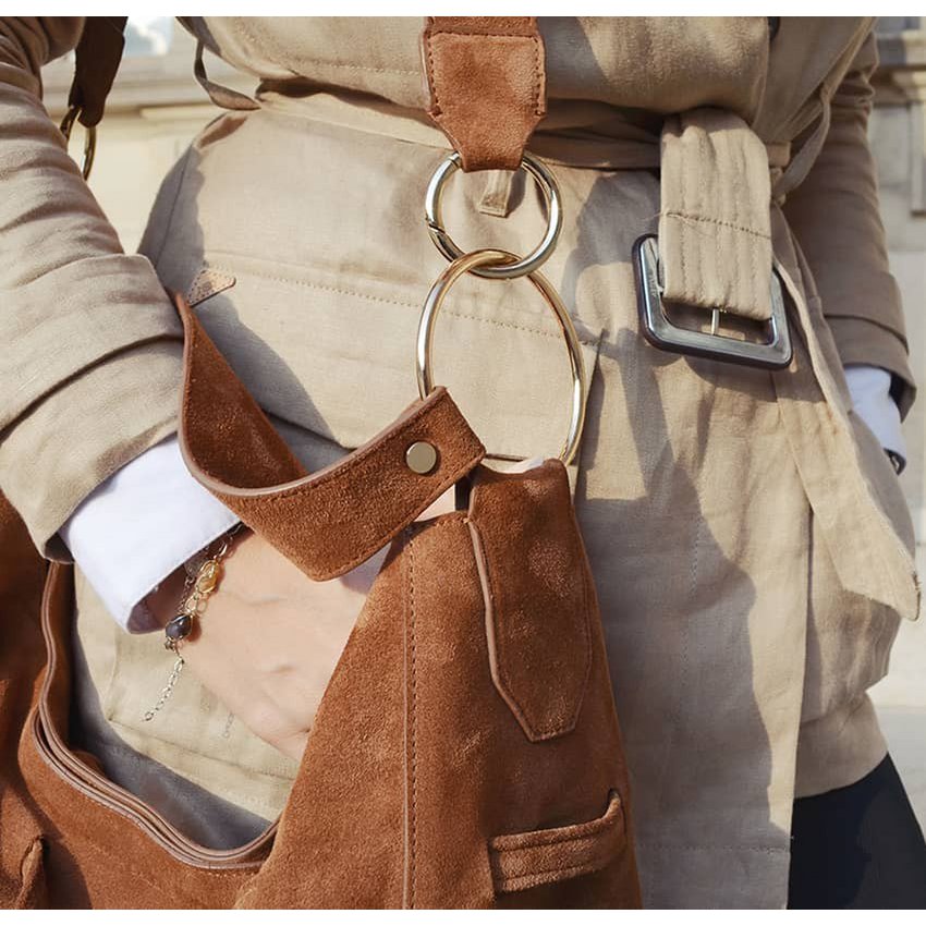 Bolso tote XXL Soft MIKI camel