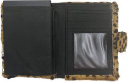 Miniwallet Passenholder DierPrint Mattzwart