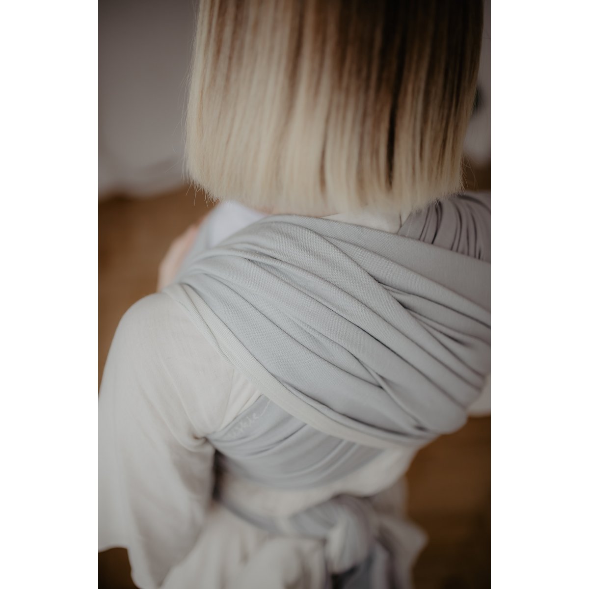 Eco Tragetuch aus Webstoff Grau Minimalist