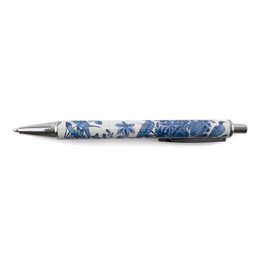 Stylo bille dans coffret, oiseau bleu de Delft