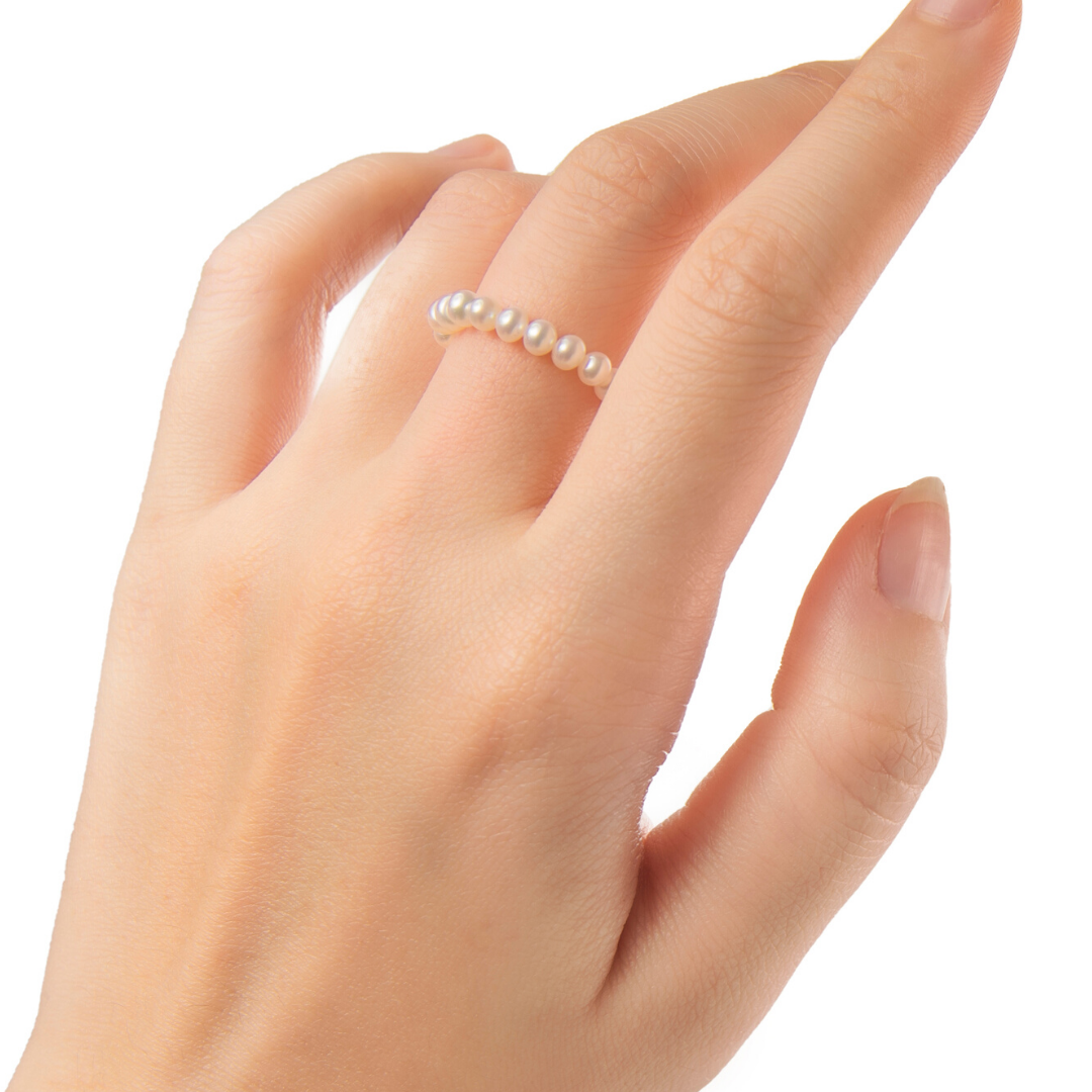 Classy White Ring