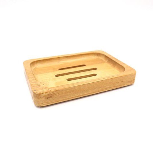 Bamboo soap dish
