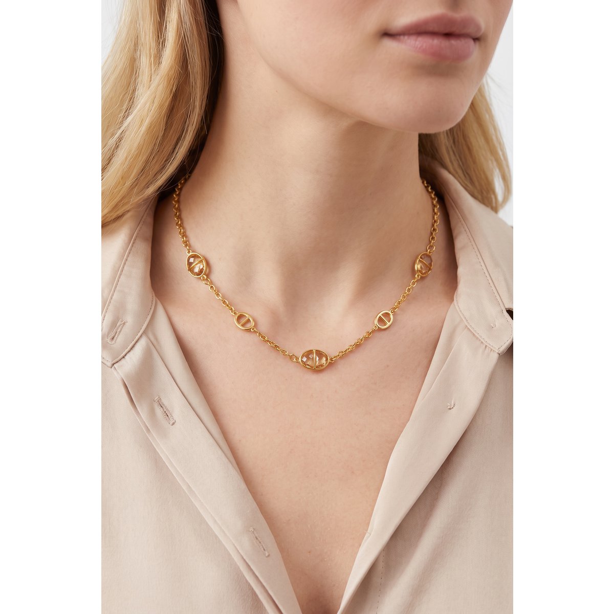 Collier maille marine en acier inoxydable