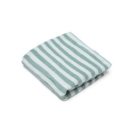 Beach Towel Cotton - Green - Resort Stripe - 135 x 65 cm