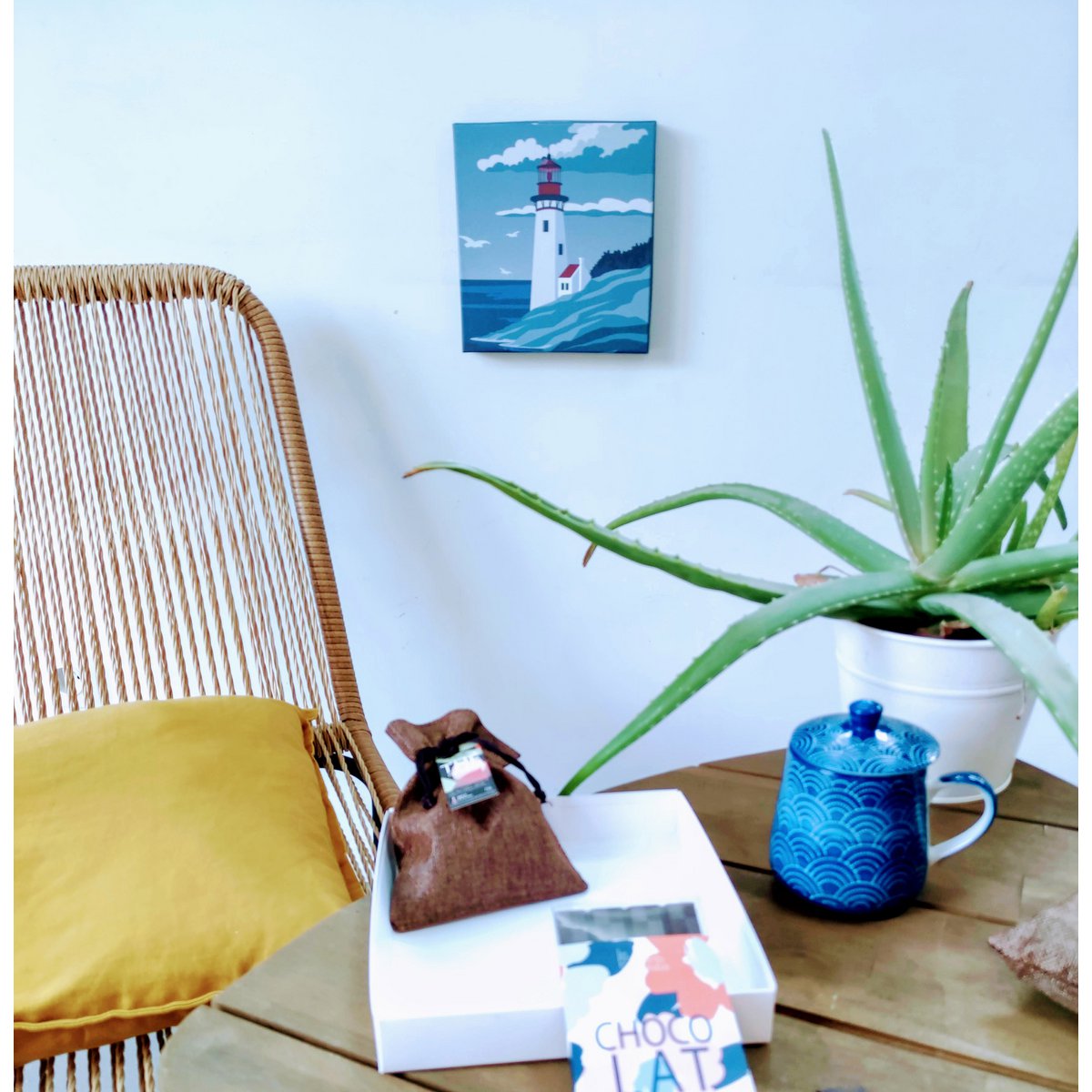 Coffret cadeau réutilisable en tableau © collection Voyage