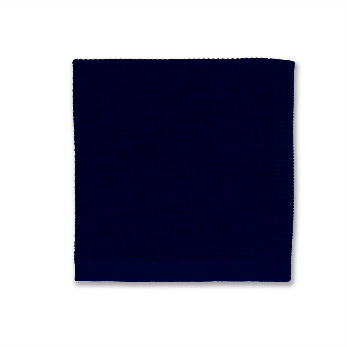 Navy blue knitted pocket square