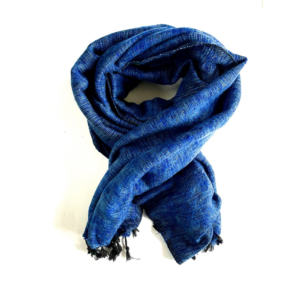 Handwive Yak Wol School | Jeans Blue |  190x75 cm | Warm and Zyt | Fair Fasion
