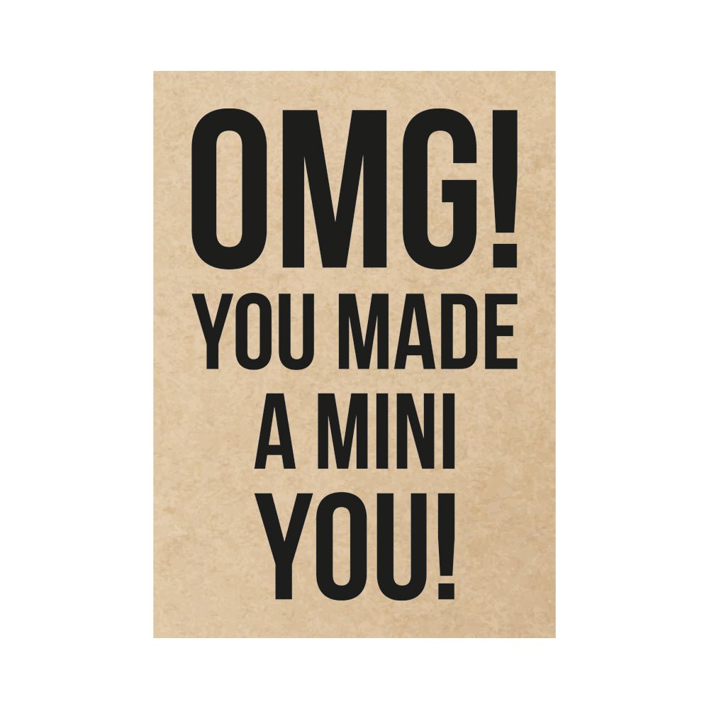 Carte - OMG ! Vous avez fait un mini vous!
