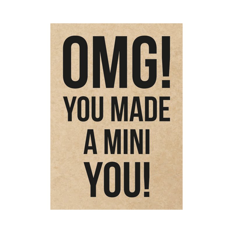 Carte - OMG ! Vous avez fait un mini vous!